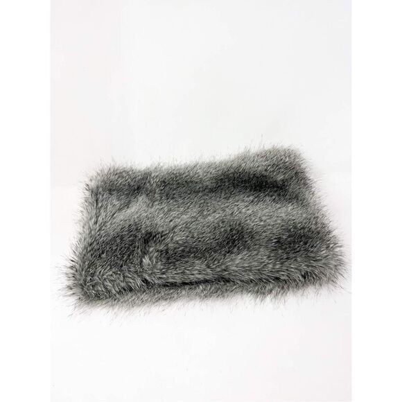 Express Faux Fur Scarf Gray Womens Size One Size - Picture 1 of 6